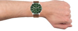 Buy Shop Tommy Hilfiger Jimmy Chronograph Green Dial Brown Leather Strap Watch For Men - 1791948 USA Online