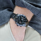 Buy Shop Tommy Hilfiger Jimmy Chronograph Grey Dial Grey Steel Strap Watch For Men - 1791951 USA Online