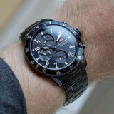 Buy Shop Tommy Hilfiger Jimmy Chronograph Grey Dial Grey Steel Strap Watch For Men - 1791951 USA Online