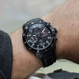 Buy Shop Tommy Hilfiger Jimmy Chronograph Grey Dial Grey Steel Strap Watch For Men - 1791951 USA Online
