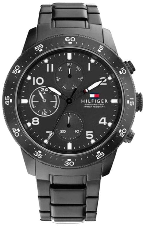 Buy Shop Tommy Hilfiger Jimmy Chronograph Grey Dial Grey Steel Strap Watch For Men - 1791951 USA Online