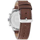 Buy Shop Tommy Hilfiger Jimmy Chronograph Quartz Blue Dial Brown Leather Strap Watch For Men - 1791946 USA Online