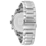 Buy Shop Tommy Hilfiger Jimmy Multifunction Black Dial Silver Steel Strap Watch For Men - 1791950 USA Online
