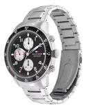 Buy Shop Tommy Hilfiger Jimmy Multifunction Black Dial Silver Steel Strap Watch For Men - 1791950 USA Online