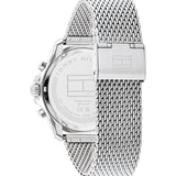 Buy Shop Tommy Hilfiger Jordan Chronograph Black Dial Silver Mesh Strap Watch For Men - 1792092 USA Online