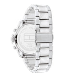 Buy Shop Tommy Hilfiger Jordan Chronograph Blue Dial Silver Steel Strap Watch For Men - 1792094 USA Online