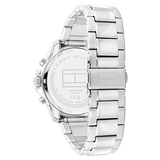 Buy Shop Tommy Hilfiger Jordan Chronograph Blue Dial Silver Steel Strap Watch For Men - 1792094 USA Online