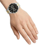 Buy Shop Tommy Hilfiger Jordon Chronograph Black Dial Two Tone Steel Strap Watch For Men - 1792095 USA Online