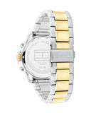 Buy Shop Tommy Hilfiger Jordon Chronograph Black Dial Two Tone Steel Strap Watch For Men - 1792095 USA Online