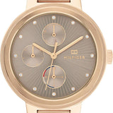 Buy Shop Tommy Hilfiger Joy Chronograph Gold Dial Gold Steel Strap Watch For Women - 1782533 USA Online