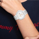 Buy Shop Tommy Hilfiger Joy Chronograph Silver Dial Silver Steel Strap Watch For Women - 1782532 USA Online