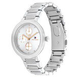 Buy Shop Tommy Hilfiger Joy Chronograph Silver Dial Silver Steel Strap Watch For Women - 1782532 USA Online