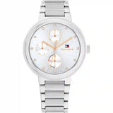 Buy Shop Tommy Hilfiger Joy Chronograph Silver Dial Silver Steel Strap Watch For Women - 1782532 USA Online