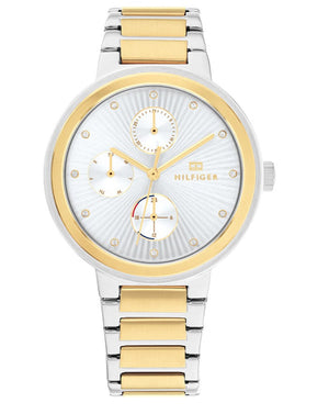 Buy Shop Tommy Hilfiger Joy Chronograph Silver Dial Two Tone Steel Strap Watch for Women - 1782534 USA Online