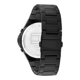 Buy Shop Tommy Hilfiger Justin Chronograph Black Dial Black Steel Strap Watch For Men - 1792055 USA Online