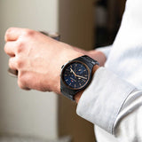 Buy Shop Tommy Hilfiger Justin Chronograph Blue Dial Blue Steel Strap Watch For Men - 1792058 USA Online