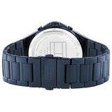 Buy Shop Tommy Hilfiger Justin Chronograph Blue Dial Blue Steel Strap Watch For Men - 1792058 USA Online