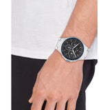 Buy Shop Tommy Hilfiger Justin Chronograph Gray Dial Silver Steel Strap Watch For Men - 1792054 USA Online