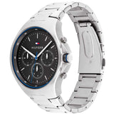 Buy Shop Tommy Hilfiger Justin Chronograph Gray Dial Silver Steel Strap Watch For Men - 1792054 USA Online