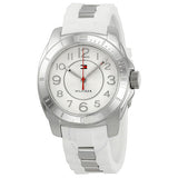 Buy Shop Tommy Hilfiger K2 White Dial White Rubber Strap Watch for Women - 1781306 USA Online