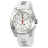 Buy Shop Tommy Hilfiger K2 White Dial White Rubber Strap Watch for Women - 1781306 USA Online