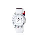 Buy Shop Tommy Hilfiger K2 White Dial White Rubber Strap Watch for Women - 1781306 USA Online