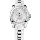 Buy Shop Tommy Hilfiger K2 White Dial White Rubber Strap Watch for Women - 1781306 USA Online