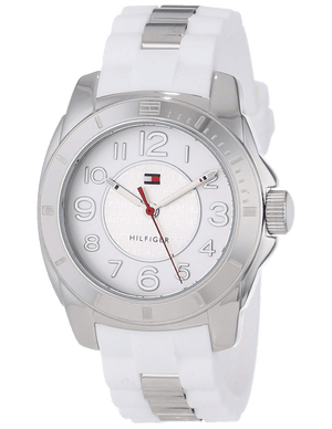 Buy Shop Tommy Hilfiger K2 White Dial White Rubber Strap Watch for Women - 1781306 USA Online