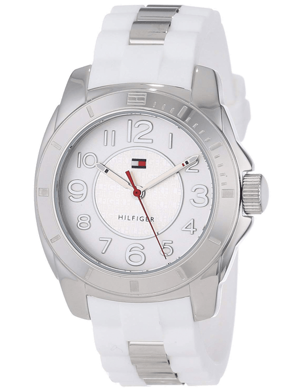 Buy Shop Tommy Hilfiger K2 White Dial White Rubber Strap Watch for Women - 1781306 USA Online