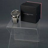 Buy Shop Tommy Hilfiger Kane Black Dial Silver Mesh Bracelet Watch for Men - 1710402 USA Online