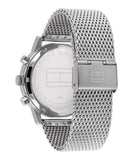 Buy Shop Tommy Hilfiger Kane Black Dial Silver Mesh Bracelet Watch for Men - 1710402 USA Online