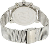 Buy Shop Tommy Hilfiger Kane Black Dial Silver Mesh Bracelet Watch for Men - 1710402 USA Online