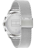 Buy Shop Tommy Hilfiger Kane Black Dial Silver Mesh Bracelet Watch for Men - 1710402 USA Online