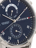 Buy Shop Tommy Hilfiger Kane Blue Dial Silver Steel Strap Watch for Men - 1710401 USA Online