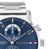 Buy Shop Tommy Hilfiger Kane Blue Dial Silver Steel Strap Watch for Men - 1710401 USA Online