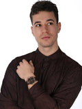 Buy Shop Tommy Hilfiger Kane Brown Dial Brown Leather Strap Watch for Men - 1710400 USA Online