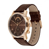 Buy Shop Tommy Hilfiger Kane Brown Dial Brown Leather Strap Watch for Men - 1710400 USA Online