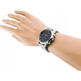 Buy Shop Tommy Hilfiger Kane Chronograph Grey Dial Silver Steel Strap Watch for Men - 1791397 USA Online