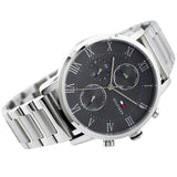 Buy Shop Tommy Hilfiger Kane Chronograph Grey Dial Silver Steel Strap Watch for Men - 1791397 USA Online