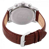 Buy Shop Tommy Hilfiger Kane Chronograph White Dial Brown Leather Strap Watch for Men - 1791400 USA Online
