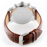 Buy Shop Tommy Hilfiger Kane Chronograph White Dial Brown Leather Strap Watch for Men - 1791400 USA Online