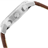 Buy Shop Tommy Hilfiger Kane Chronograph White Dial Brown Leather Strap Watch for Men - 1791400 USA Online