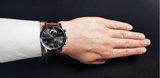 Buy Shop Tommy Hilfiger Kane Grey Dial Brown Leather Strap Watch for Men - 1710398 USA Online