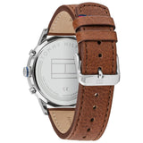 Buy Shop Tommy Hilfiger Kane Grey Dial Brown Leather Strap Watch for Men - 1710398 USA Online