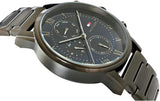 Buy Shop Tommy Hilfiger Kane Quartz Blue Dial Black Steel Strap Watch for Men - 1791456 USA Online