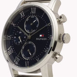Buy Shop Tommy Hilfiger Kane Quartz Blue Dial Black Steel Strap Watch for Men - 1791456 USA Online