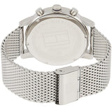 Buy Shop Tommy Hilfiger Kane Quartz Blue Dial Silver Mesh Bracelet Watch for Men - 1791398 USA Online