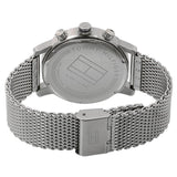Buy Shop Tommy Hilfiger Kane Quartz Blue Dial Silver Mesh Bracelet Watch for Men - 1791398 USA Online