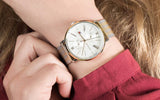 Buy Shop Tommy Hilfiger Kane White Dial Beige Leather Strap Watch for Men - 1710399 USA Online