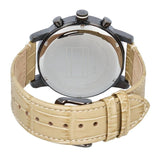 Buy Shop Tommy Hilfiger Kane White Dial Beige Leather Strap Watch for Men - 1710399 USA Online